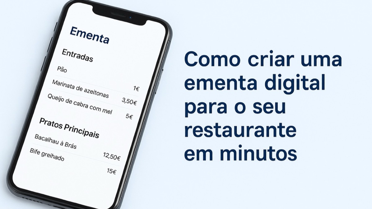 Como criar uma ementa digital para o seu restaurante em minutos